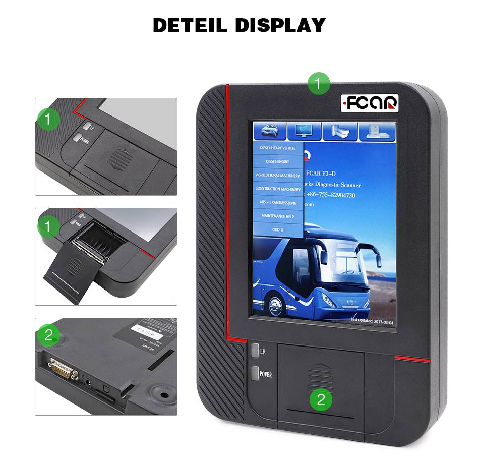 Fcar -F3 -D Original Scanner for Heavy Duty