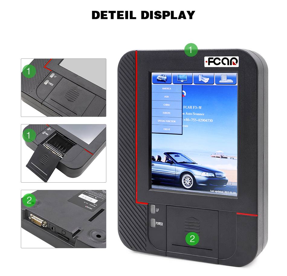 Fcar -F3 -W (World Cars) Multi -Functional Intelligenzted Automotive Scanner