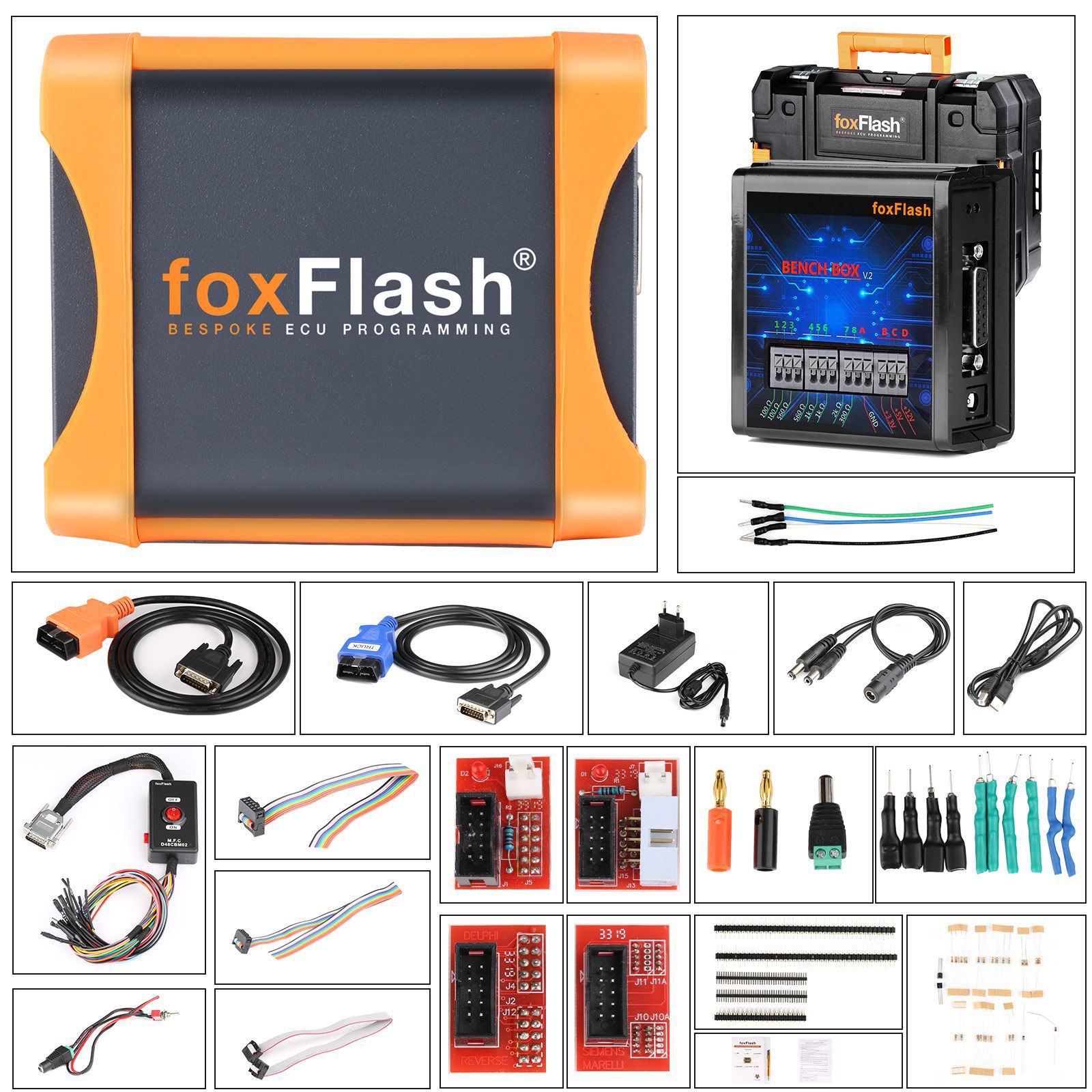 FoxFlash Master Version Super Starke ECU TCU Clone Chip Tuning Tool Support Prüfsumme mit WinOLS 4.70 Damos2020