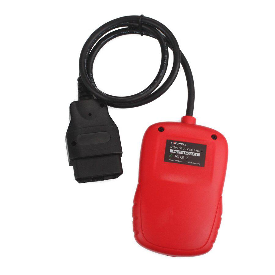 Foxwell CAN OBDII /EOBD Code Reader NT200 Mehrsprachigkeit und Update Free Lifetime