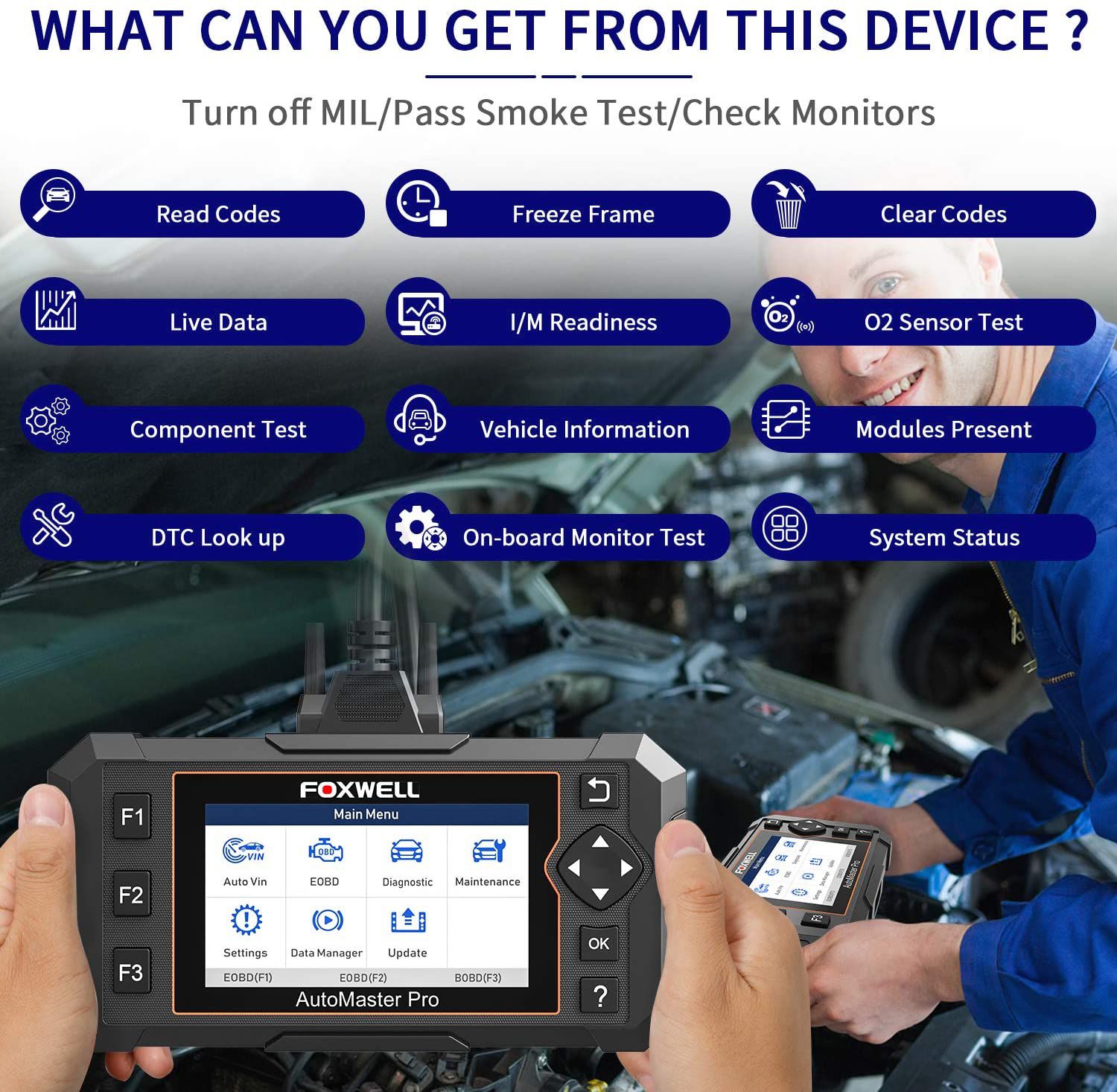 FOXWELL NT614 Elite OBD2 Diagnose Scanner ABS SRS Motor AT Diagnose Öl EPB TPS SAS 5 Zurücksetzen Auto OBD 2 Auto Auto Scanner Werkzeug