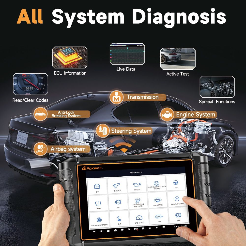 2023 FOXWELL NT909 OBD2 Bidirektionaler Scanner ECU Codierung Alle System Auto Diagnosewerkzeuge CAN-FD/DOIP FCA AutoAuth Scanner