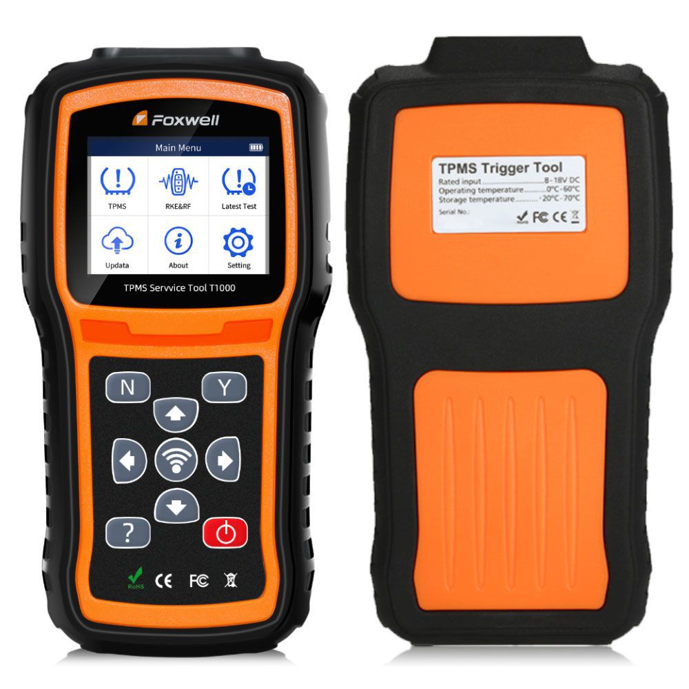 Foxwell T1000 TPMS Trigger Tool TPM Sensor Lifetime Free Updates Online Replace Foxwell NT1001