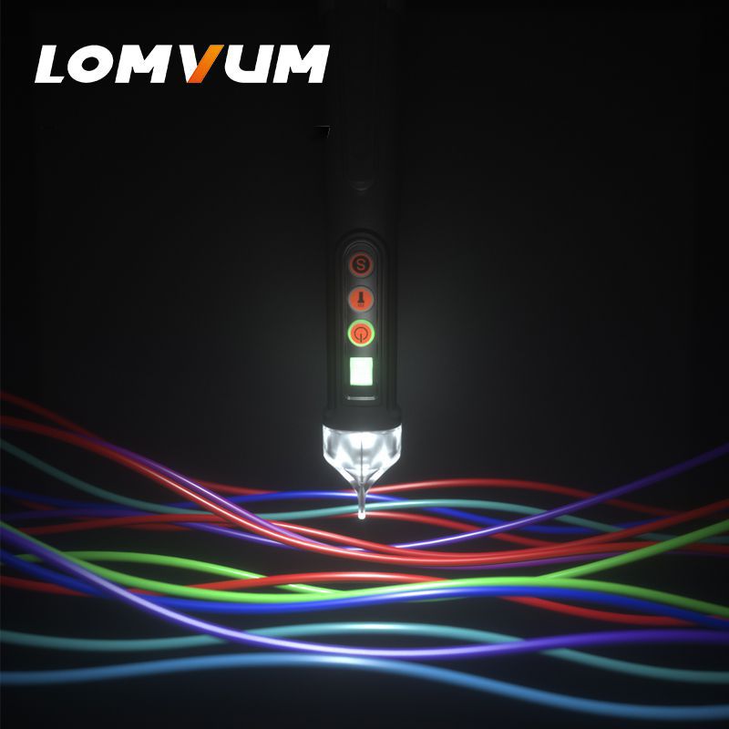 LOMVOM AC Spannung Elektrischer Kompakt Pen Current Testing Pencil Circuit Breaker Finder 12V/48V-1000V Spannungsempfindlichkeit Ein Log