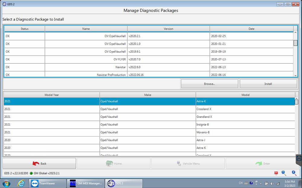 V2023.2.1 GM MDI GDS2 GM MDI GDS Tech 2 Win Software Sata HDD für Vauxhall Opel/Buick und Chevrolet