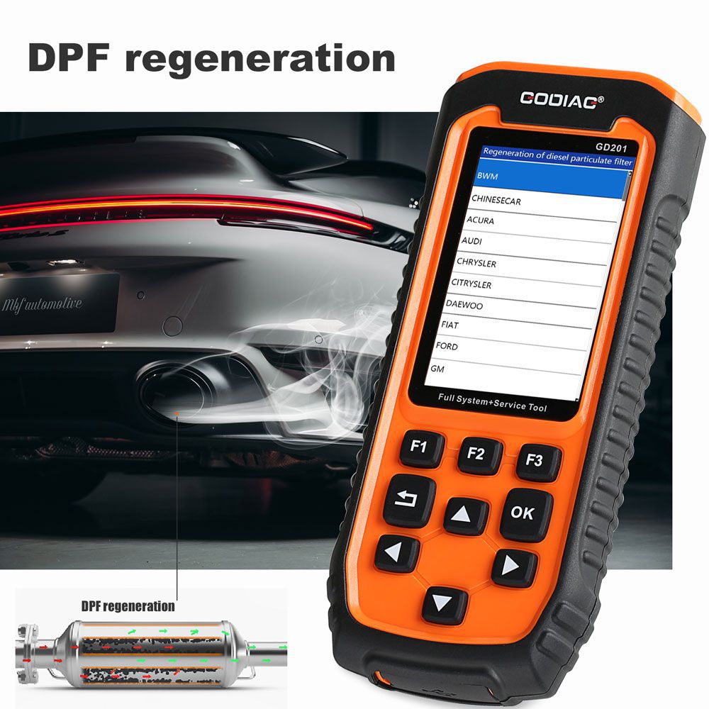 GODIAG G201 Professional OBDII All-makes Full System Diagnostic Tool with 29 Service Reset Functions