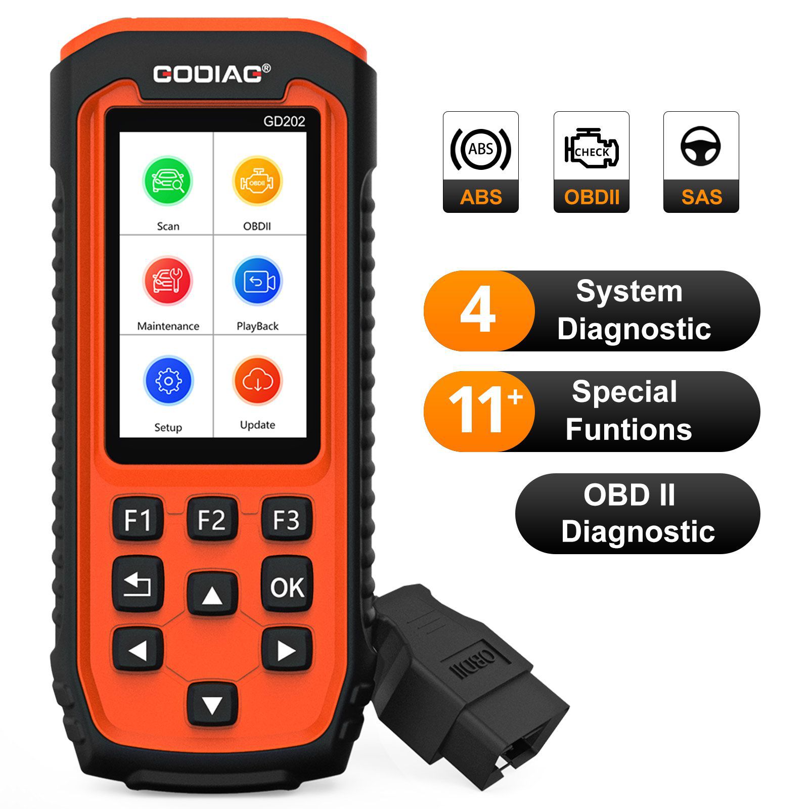 GODIAG GD202 Motor ABS SRS Getriebe 4 System Scan Tool mit 11 Spezialfunktionen