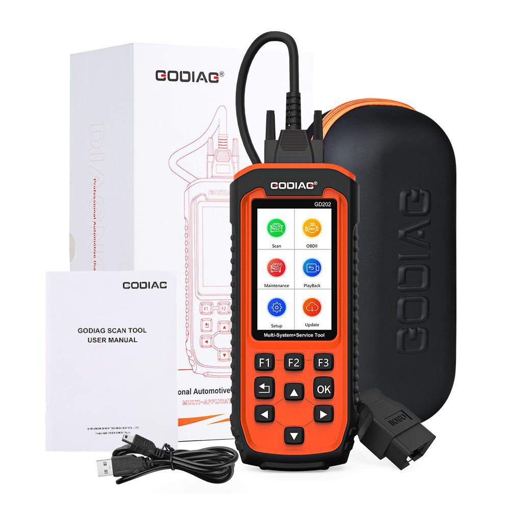 GODIAG GD202 Motor ABS SRS Getriebe 4 System Scan Tool mit 11 Spezialfunktionen