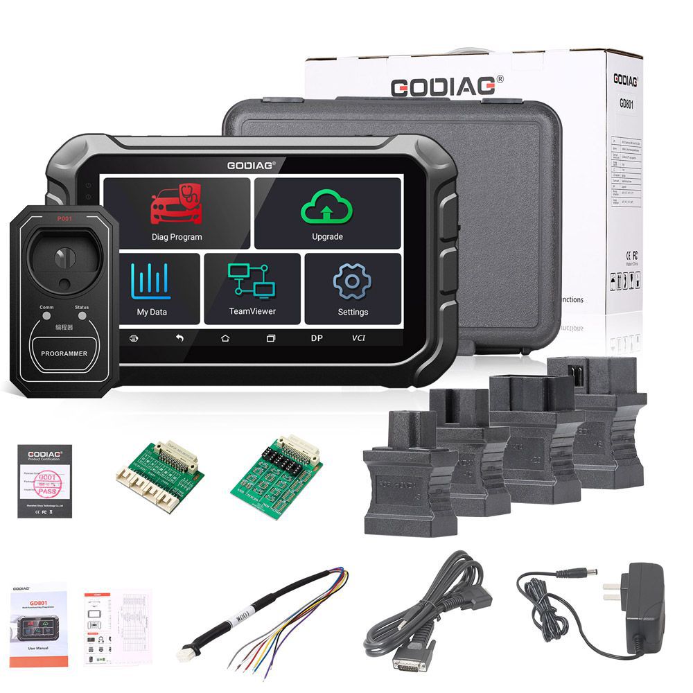 GODIAG GD801 Key Programmer Multi-language Support Mileage Correction ABS EPB TPMS EEPROM etc Get Free Gift Godiag GT100