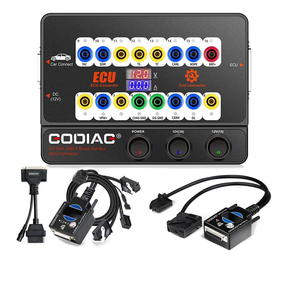 GODIAG GT100+ GT100 Pro Breakout Box ECU Tool mit BMW CAS4 CAS4+ und FEM BDC Testplattform Unterstützung Alle Schlüssel verloren