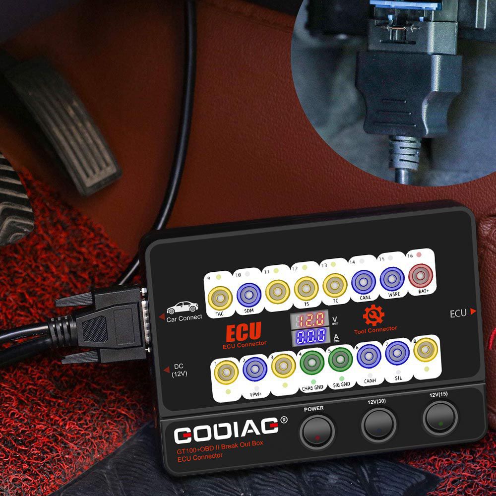 GODIAG GT100+GT100 Pro新一代OBDII接线盒