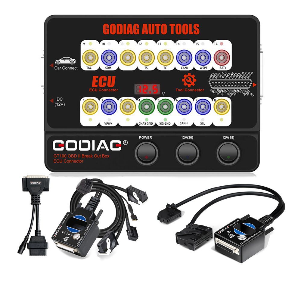 GODIAG GT100 Breakout Box ECU Tool mit BMW CAS4 CAS4+ und FEM/BDC Testplattform Vollpaket