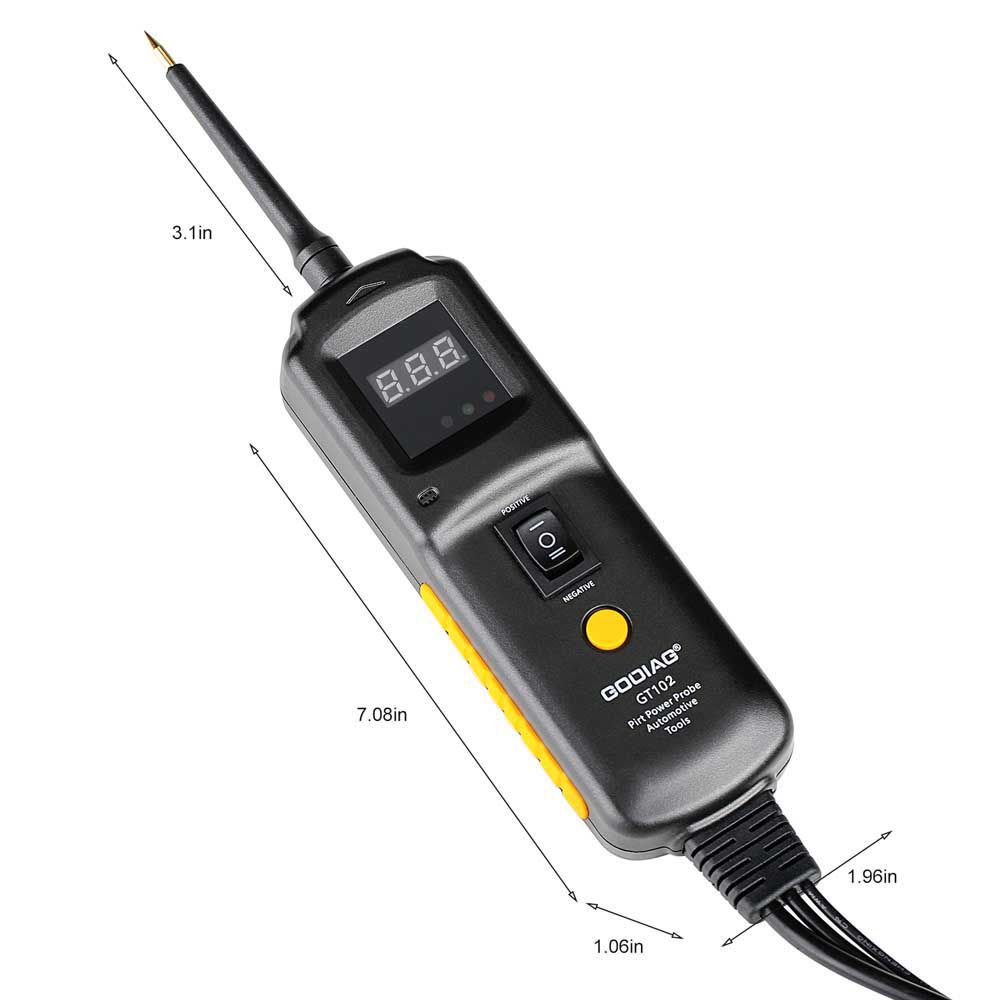 GODIAG GT102 PIRT Power Probe/Auto Power Line Fehler Finden Sie Injector Reinigung und Testen Sie Relais Testen Auto Diagnose Tool