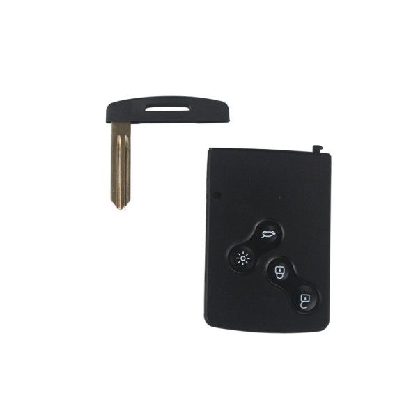 Half Smart Remote Key 4 Buttons 433MHZ PCF7941 (After Market) Sliver Logo for Renault Koleos