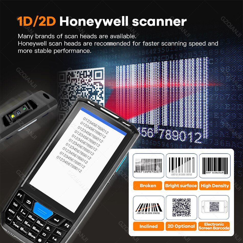 Honeywell 1D 2D Android 9 PDA Robustes Handheld Terminal PDA Data Collector QR Barcode Scanner Inventory Wireless 4G GPS POS PDA