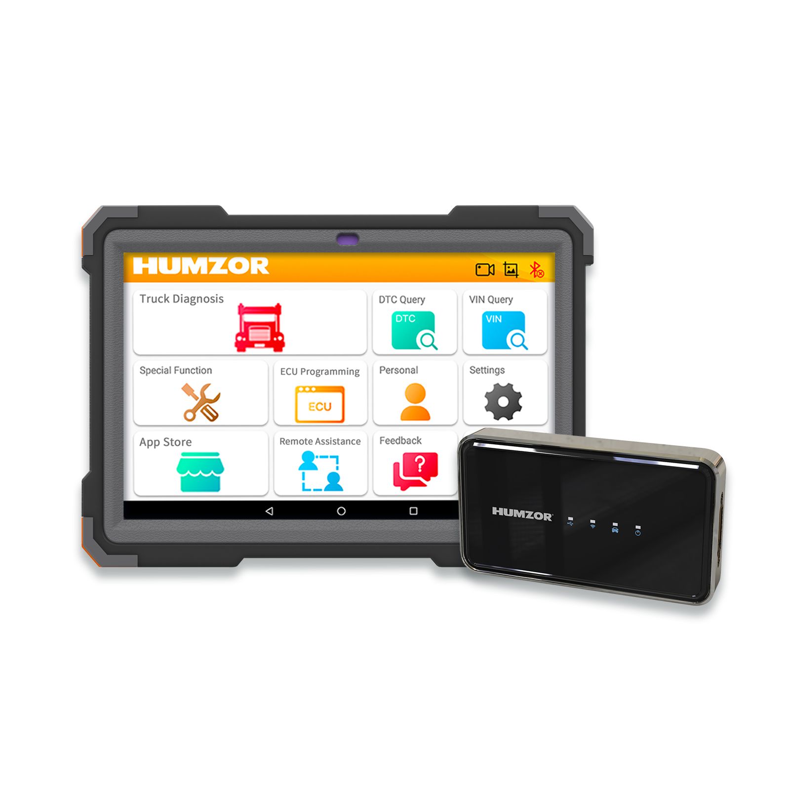 Humzor NS566S Full System Diagnostic Tool for Heavy Duty Truck Diesel OBD2 Professional Scanner 9 Reset ABS/DPF/Mileage Adjustment
