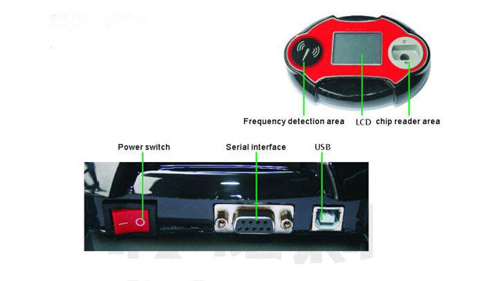 4C /4D /46 /48 Code Reader Chip Transponder Auto Key Programmierer