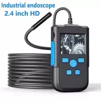 Neue industrielle Endoskopkamera 8MM-Linse 2,4 Zoll IPS-Bildschirm Boroskop HD1080P starres Kabel wasserdichte LED-Lichter 2600mAh-Batterie