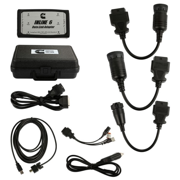 INLINE 6 Data Link Adapter Insite 7.62 Diagnostic Tool for Cummins Diesel Engine