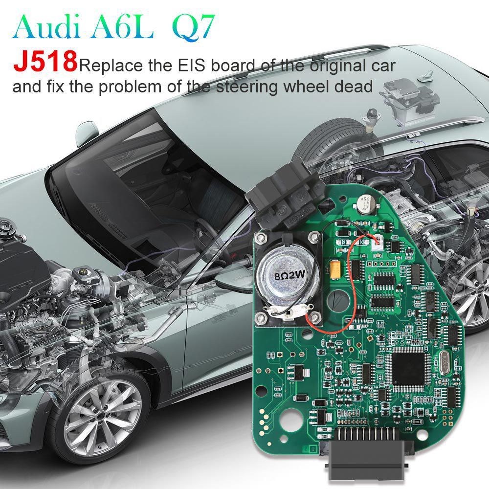 AUDI C6 Q7 A6 Steer Column Module J518 ELV Emulator mit VVDI Programmierkabel