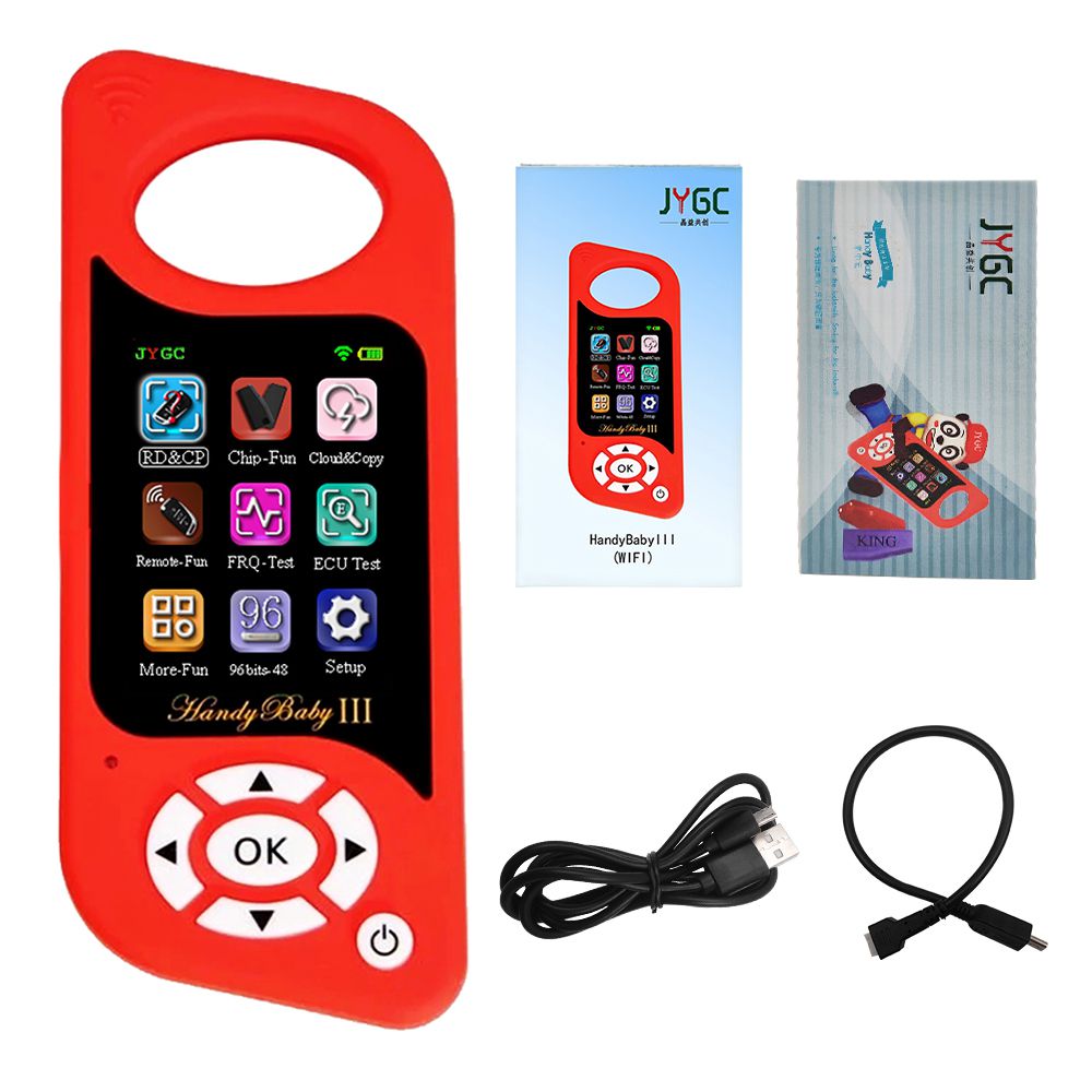 JMD Handy Baby 3 Hand-held Car Key Copier Auto Key Programmer HandyBaby for 4D/46/48/G/King/Red Chip Copy G/96bit 48 Chip