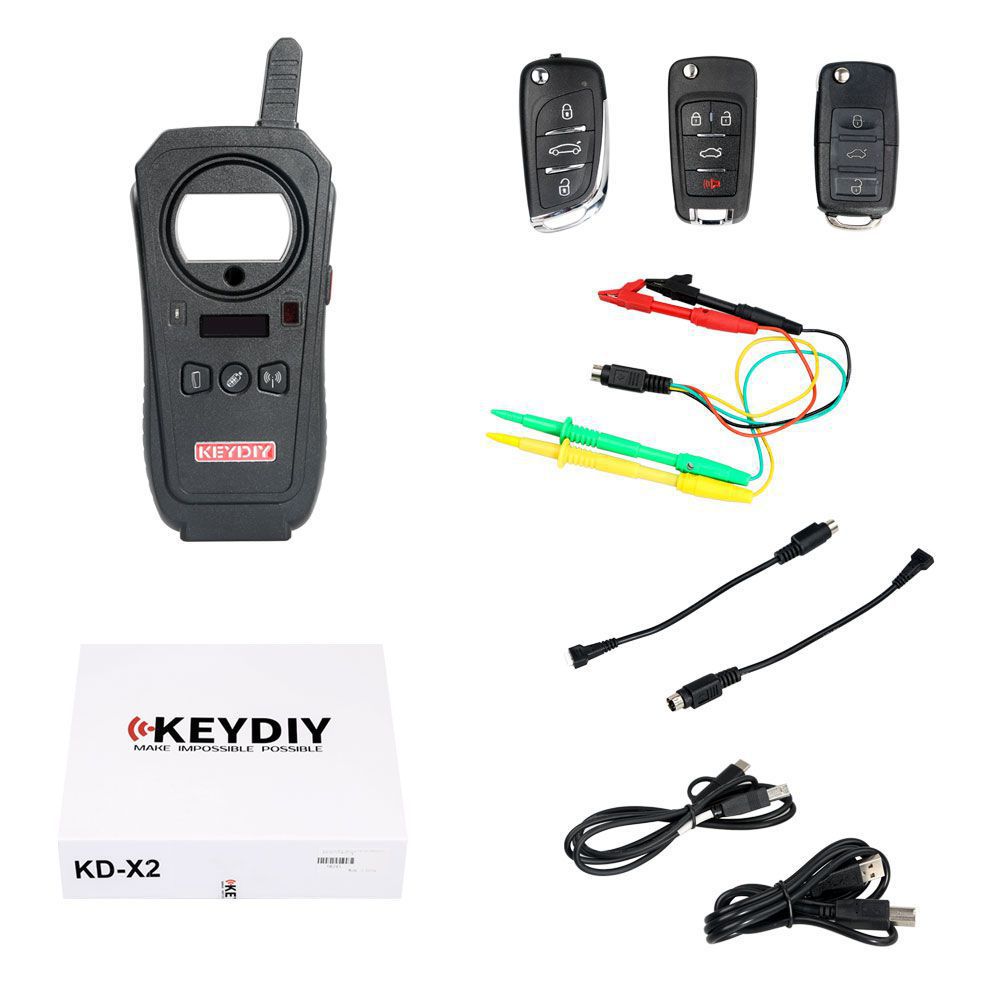 KEYDIY KD-X2 Remote Maker Unlocker und Generator-Transponder Klonen Gerät mit 96bit 48 Transponder Kopierfunktion