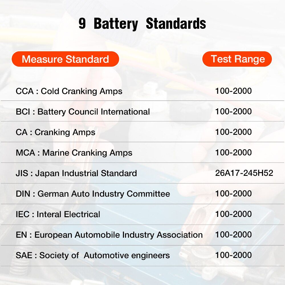 KONNWEI KW208 Auto Batterie Tester 12V 100 bis 2000CCA Kurbelladekreis Tester Batterie Analyzer 12 Volt Batterie Werkzeuge