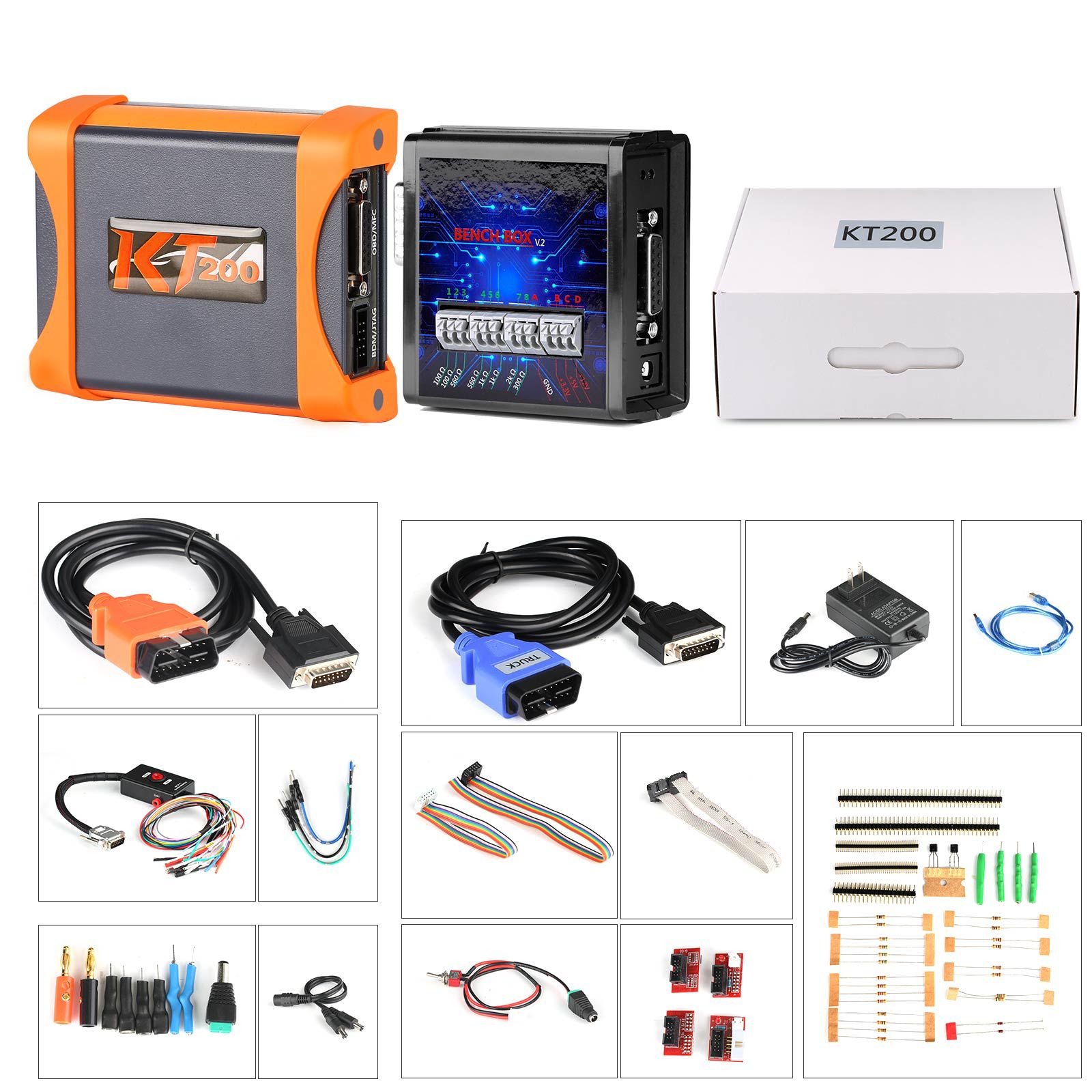 [Vollversion] V2022.12.1 KT200 ECU Programmierer Master Version Unterstützung OBD BOOT BDM JTAG ECU Wartung/DTC Code Entfernung Mit Freiem Damaos