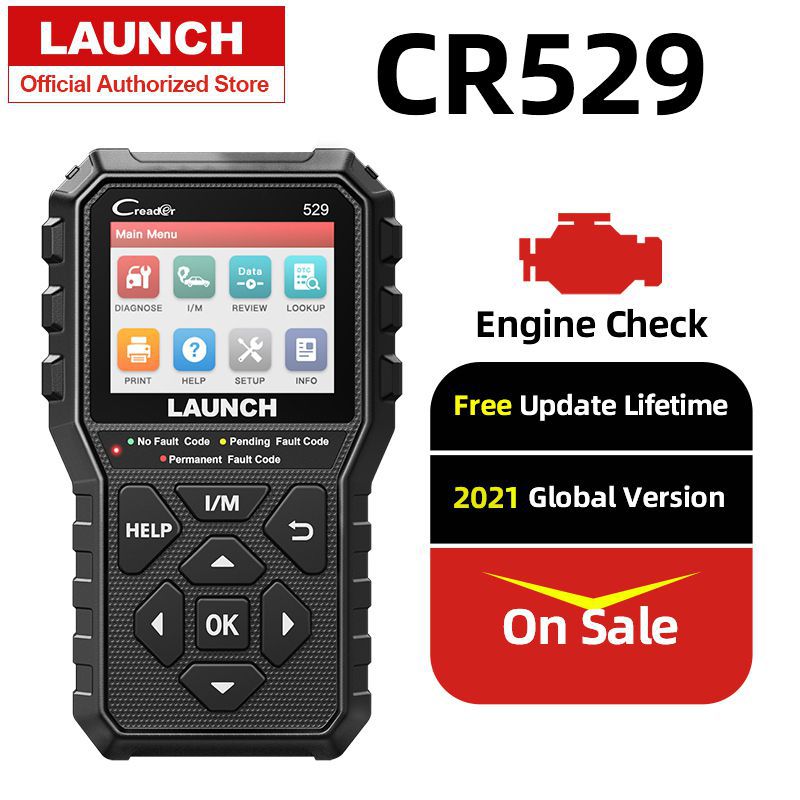 LAUCH Creader 529 CR529 OBD2 Scanner Automotive Diagnostic Tool OBDII Code Reader Fehlercode Lesen Sie OBD Scan