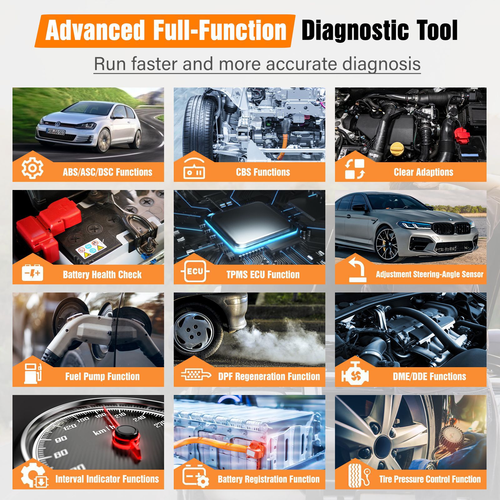 2022 Neueste Launch Creader Elite für BMW Diagnostic Scan Tool mit vollen OBD Funktionen