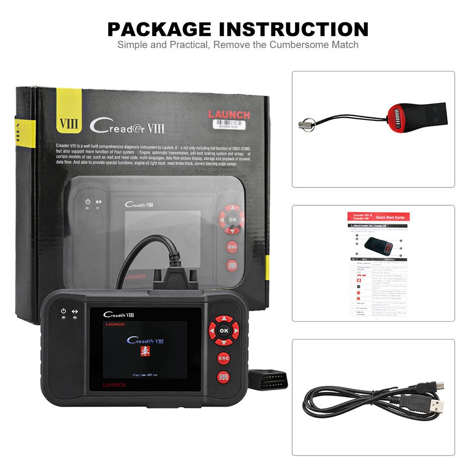 Starten Sie Creader VIII Auto Code Reader Scanner