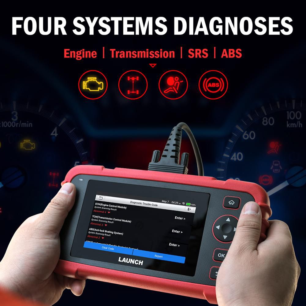 LAUNNCH CRP123X OBD2 Code Reader für die Engine Transmission ABS SRS Diagnostics mit AutoVIN Service Lifetime Free Update Online