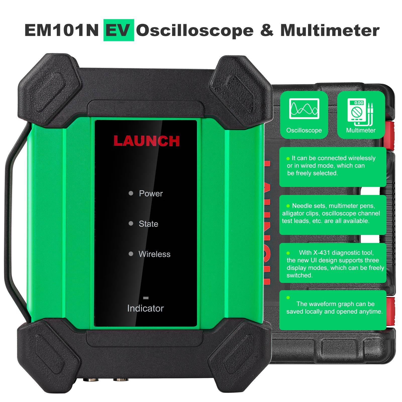 LAUNCH EM101N EV Oszilloskop & Multimeter