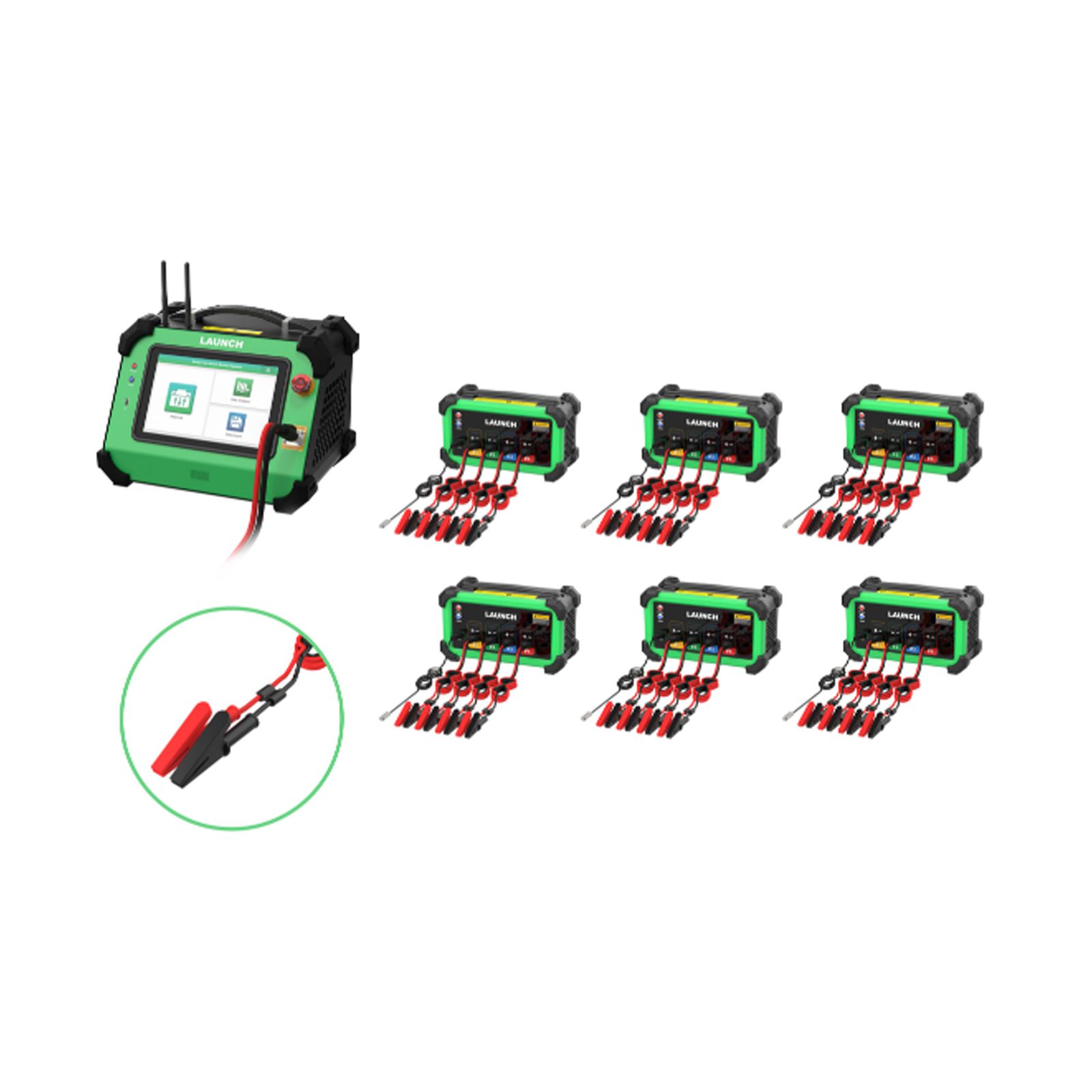 LAUNCH EVB624 EV Batteriepack Zelle drahtloser Equalizer (24 Kanäle)