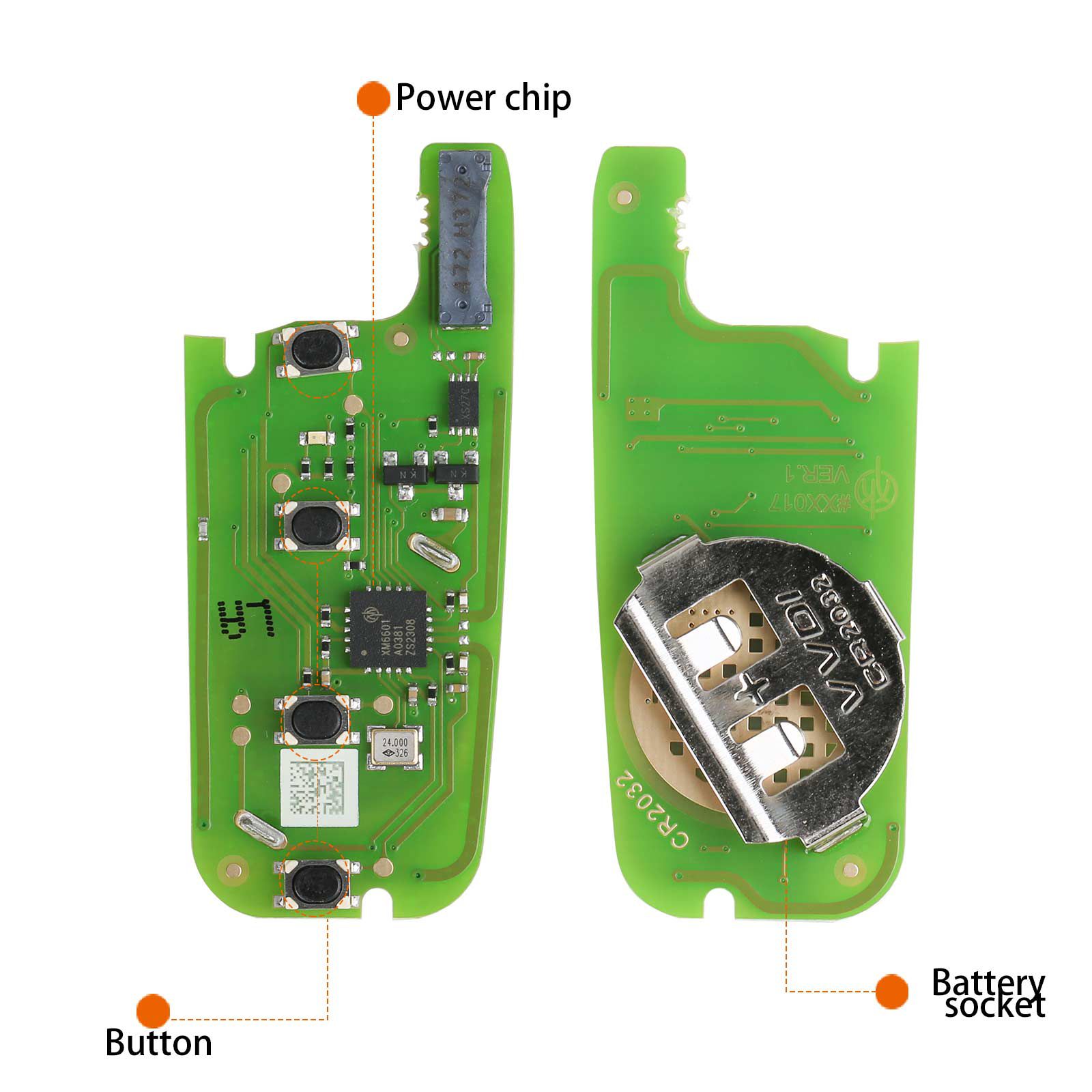 Start LE4-FRD-01 LE-Ford Super Chip Smart Key (Faltbare 4 Tasten) 5pcs/lot