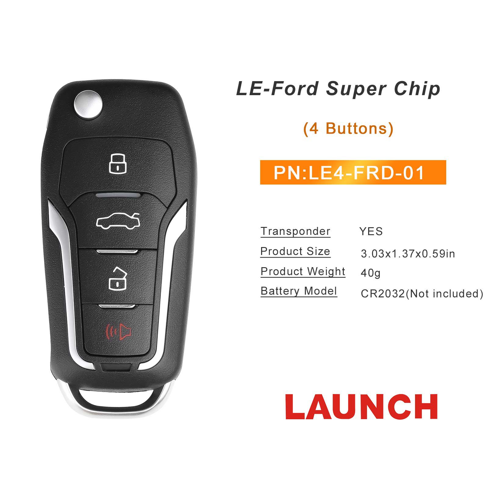 Start LE4-FRD-01 LE-Ford Super Chip Smart Key (Faltbare 4 Tasten) 5pcs/lot