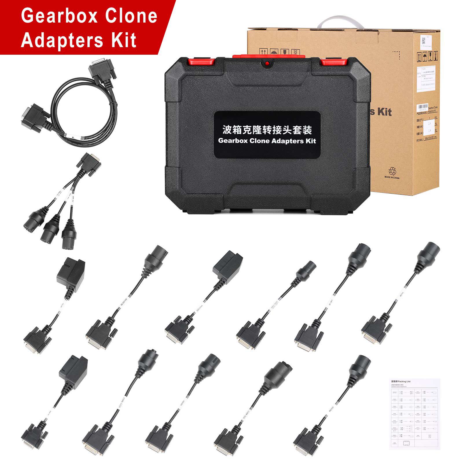 2023 Launch X431 ECU Programmierer Getriebe Stecker Paket für Launch ECU Programmierer und X-Prog3