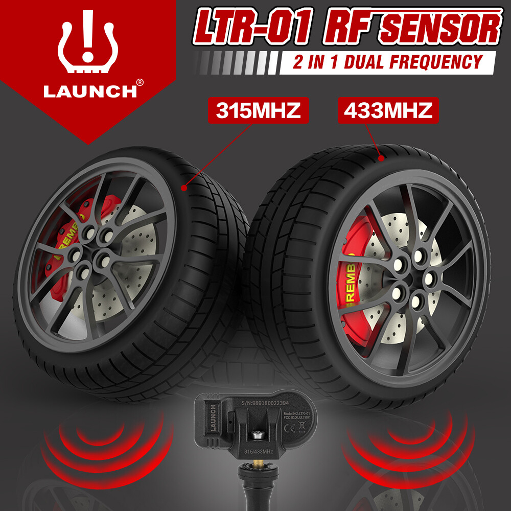 LAUNCH LTR-01 RF-Sensor 315MHz & 433MHz 2 in 1 TPMS-Sensorwerkzeug programmierbar