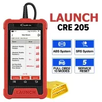 LAUNCH X431 Creator Elite CRE205 OBD2 Scanner ABS SRS System Diagnose 16 Reset Services Scanner Lifetime Free Update