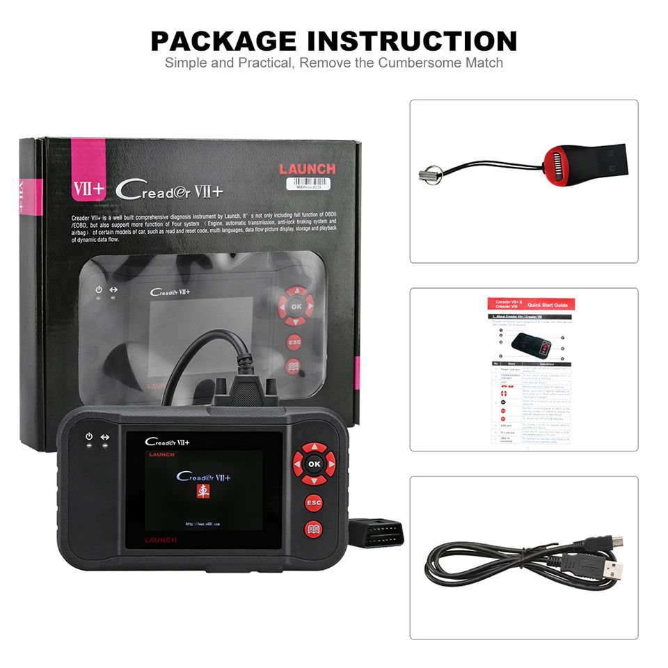 Starten Sie X431 Creader VII + (CRP123) Multi Language Diagnostic Instrument