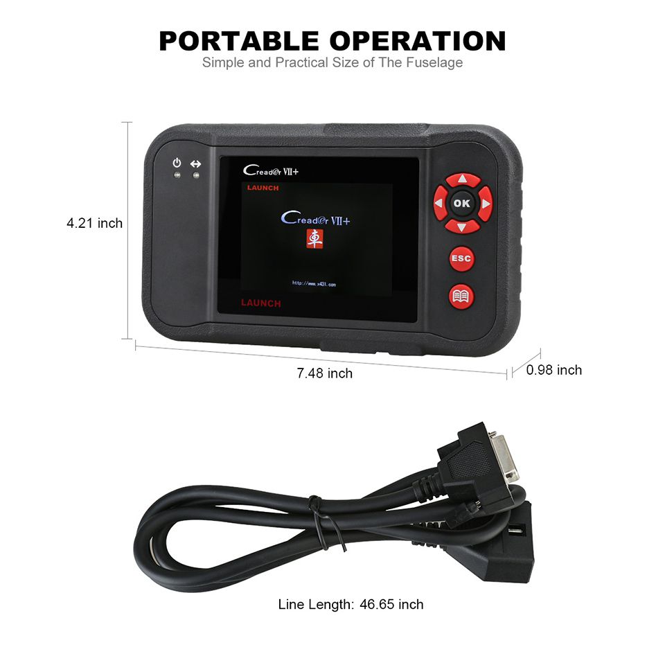 Starten Sie X431 Creader VII + (CRP123) Multi Language Diagnostic Instrument