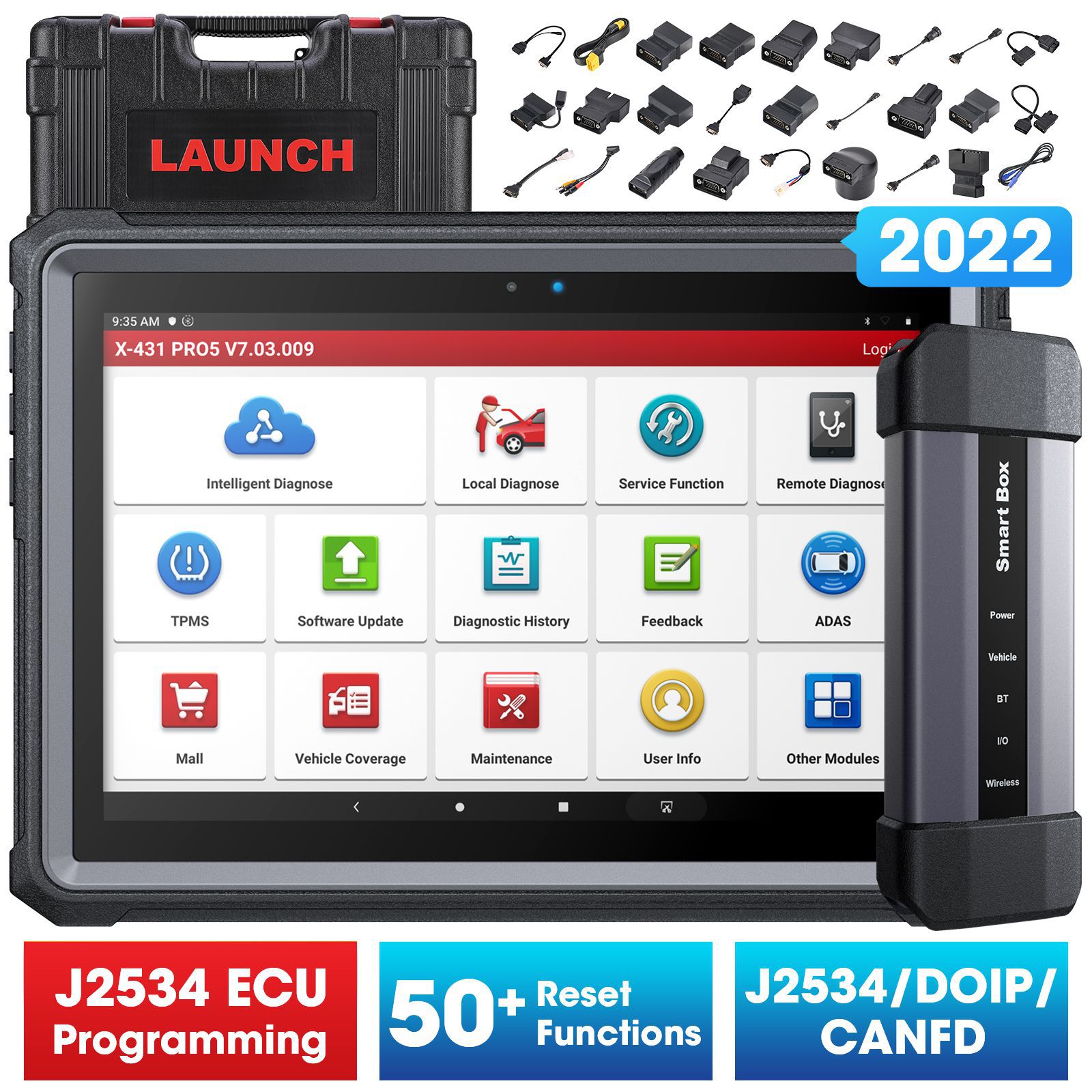 2022 Neueste Launch X431 PRO5 PRO 5 Auto-Diagnosewerkzeuge Automobil-Werkzeug-volles System-OBD2-Scanner-intelligentes Diagnose-Werkzeug 1-Jahr-Update