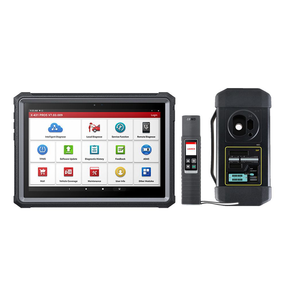 Starten Sie X431 Pro5 Vollsystemscanner mit X-PROG3 Schlüsselprogrammierer TSGUN TPMS Tool