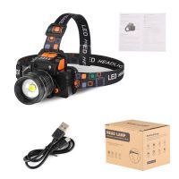 LED-Scheinwerfer Große Kapazität Starkes Licht Wiederaufladbare Wasserdichte Nacht Angeln Lange Strecke Taschenlampe Miner Lampe Camping Licht Sensor Schalter Modus