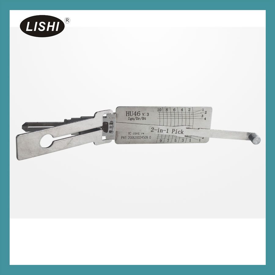 LISHI 2 in 1 Auto Pick und Decoder Schlosser Kit einschließlich 77pcs