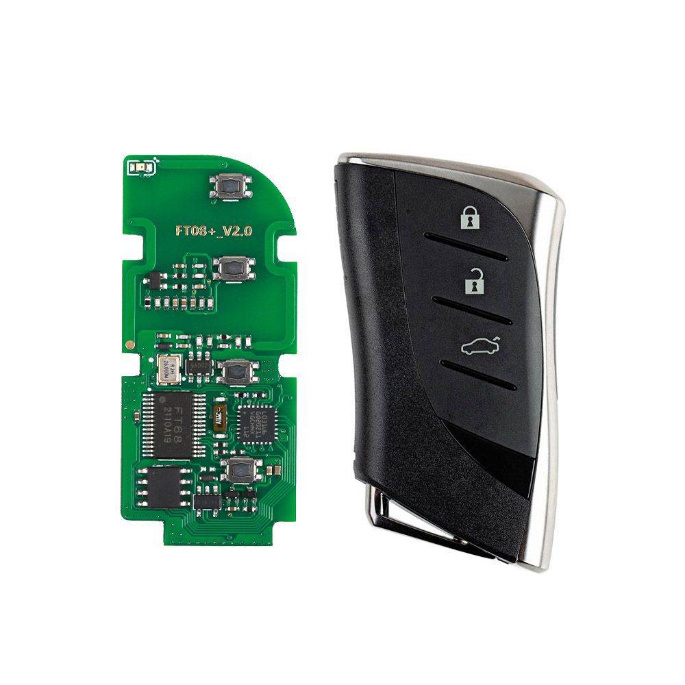 Lonsdor FT08 PH0440B Update Verson von FT08-H0440C 312/314Mhz Toyota Lexus Smart Key PCB mit Shell