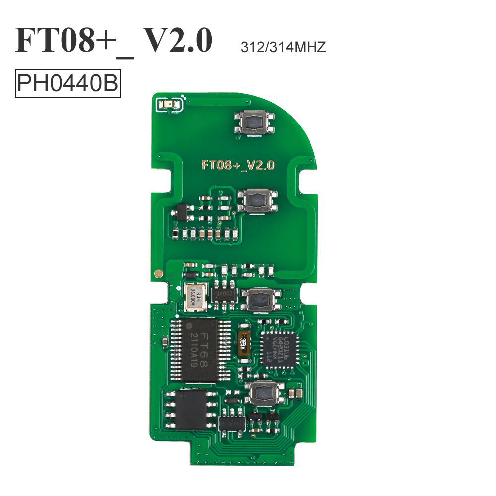 Lonsdor FT08 PH0440B Update Verson von FT08-H0440C 312/314Mhz Toyota Lexus Smart Key PCB mit Shell