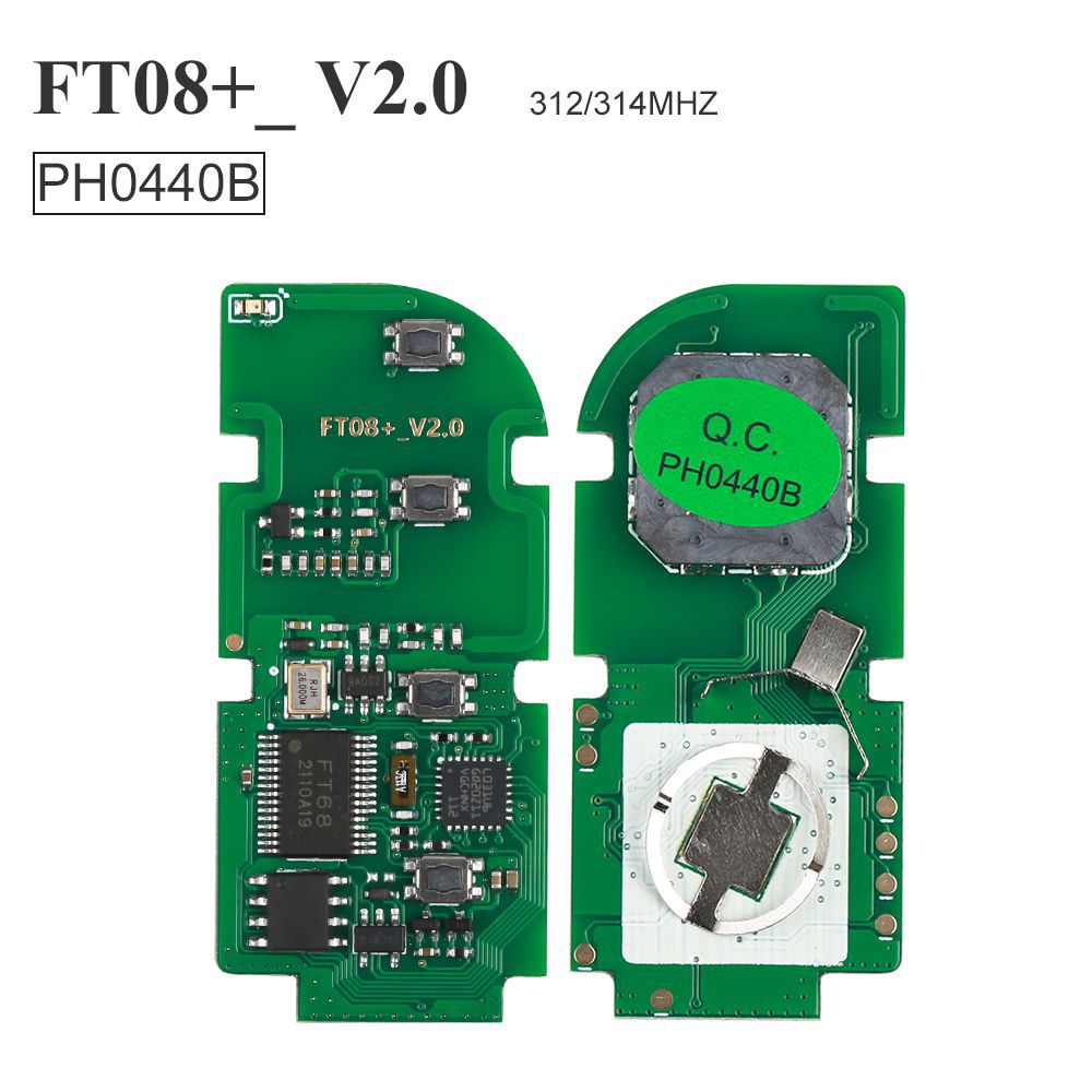 Lonsdor FT08 PH0440B Update Verson von FT08-H0440C 312/314Mhz Toyota Lexus Smart Key PCB mit Shell