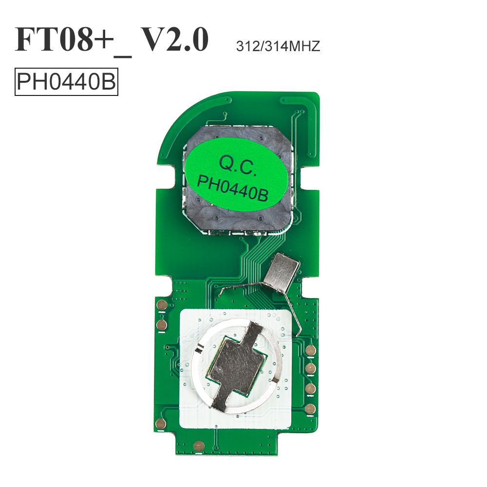 Lonsdor FT08 PH0440B Update Verson von FT08-H0440C 312/314Mhz Toyota Smart Key PCB Frequenz Schaltbar