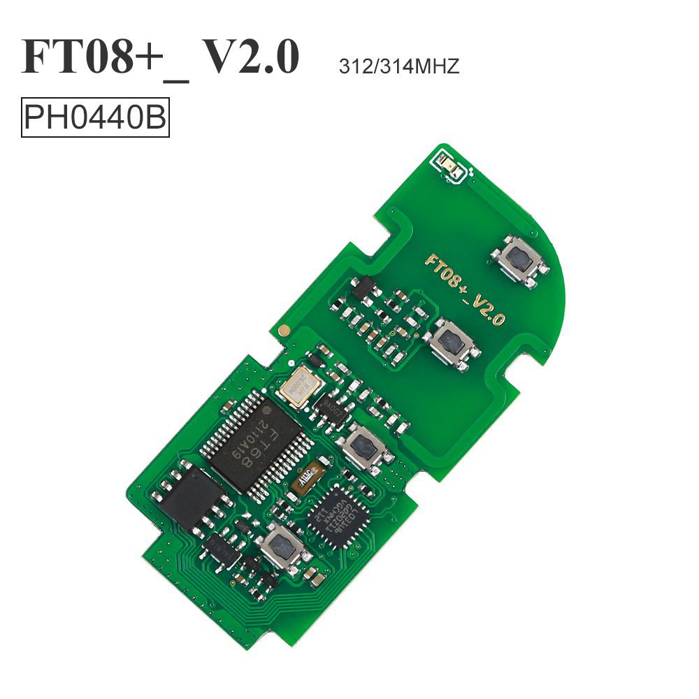 Lonsdor FT08 PH0440B Update Verson von FT08-H0440C 312/314Mhz Toyota Smart Key PCB Frequenz Schaltbar